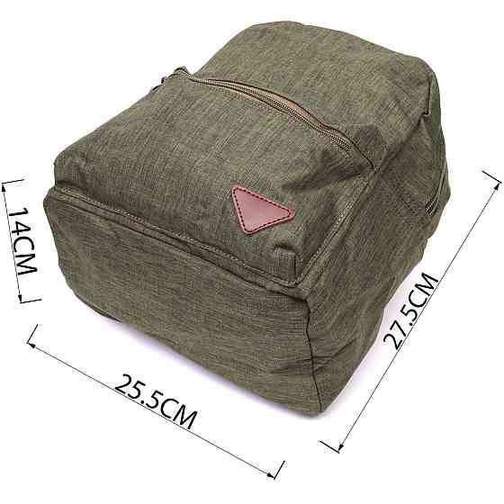 Практичний чоловічий рюкзак з текстилю Vintage 22242 Оливковий Київ