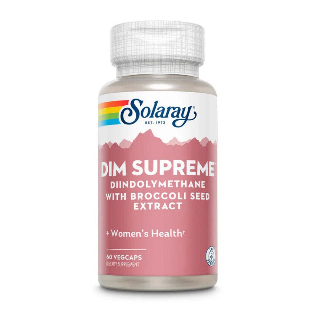 Дииндолилметан с экстрактом семян брокколи Solaray DIM Supreme 100mg 60 vcaps Киев - изображение 1