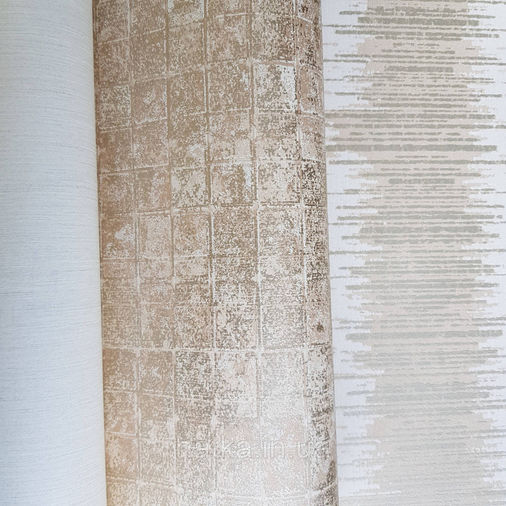 Шпалери флізелінові еко Galerie Metallic FX 0,53Х10 англія геометрія прямокутники ефект старіння золотисті Київ - фото 2