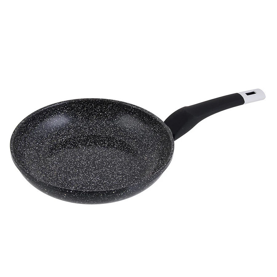 Антипригарная гранитная сковорода UNIQUE UN-5135, 24 см, темный гранит, прочная и удобная в использовании Одесса - изображение 4