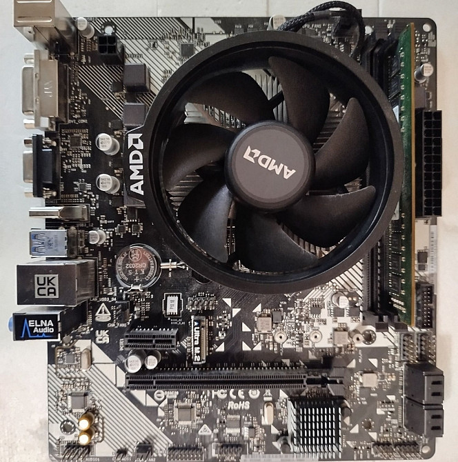 Материнская плата AM4 ASRock B450M-HDV с процессом и RAM 16 Гб нов Киев - изображение 5