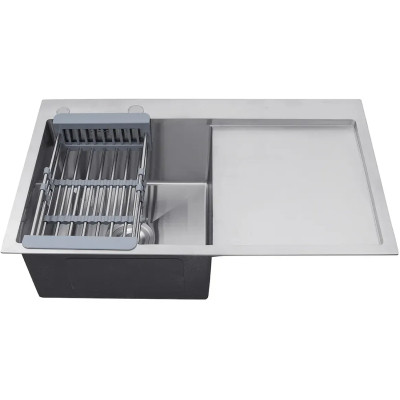 Мойка кухонная Kroner Geburstet-7849LHM (CV025275) Винница - изображение 11