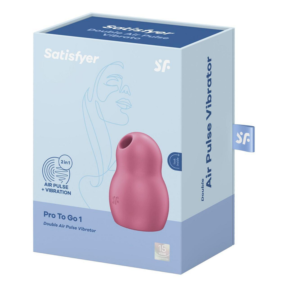 Вакуумный стимулятор с вибрацией Satisfyer Pro To Go 1 Red Sex Aura Киев - изображение 7
