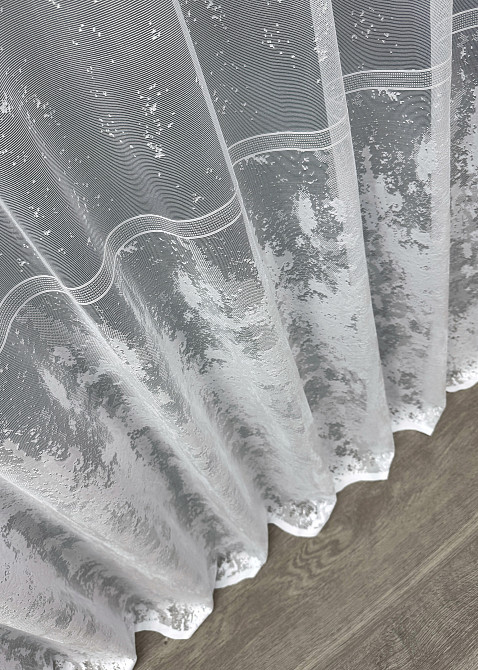 Тюль VR-Textil 1528т Преміум Жакард Білий 350х270 см (42-1256) Київ - фото 8