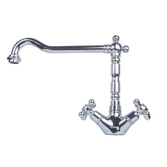 Змішувач ARNO 1/2" для кухні Г-злив на шпильці CORSO FE-5B252C (9679100) Київ