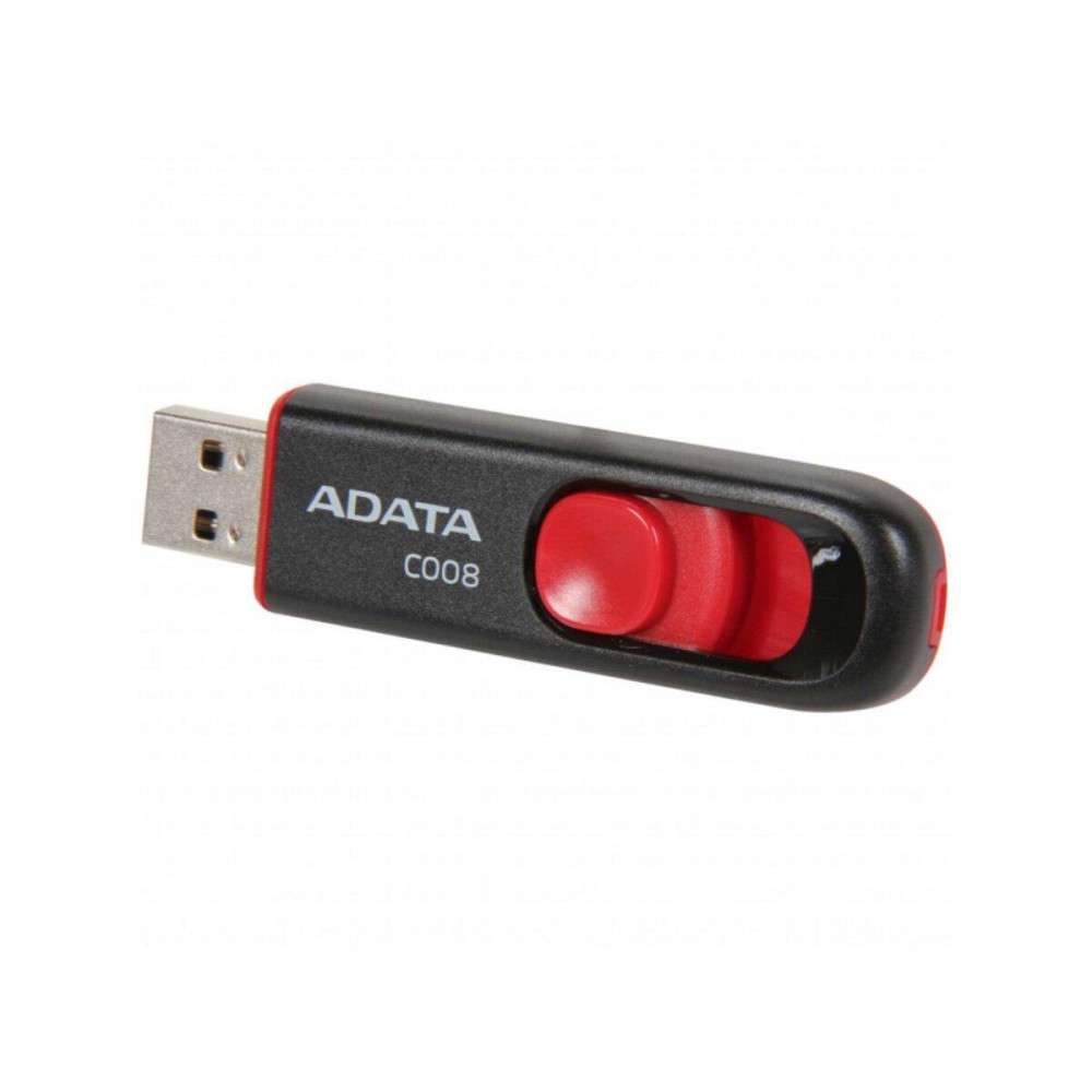 Флешка A-DATA USB накопичувач 2.0 C008 16Gb, колір чорний / червоний AC008-16G-RKD Одеса - фото 3