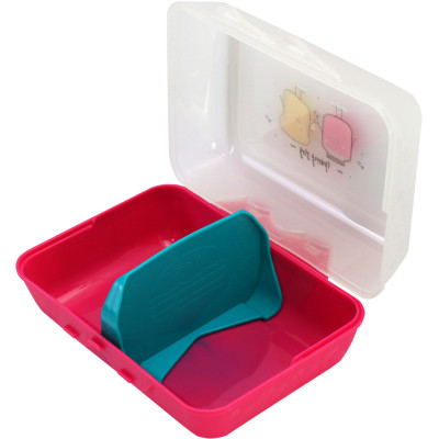 Ланч-бокс дитячий Optima BEST FRIENDS 850 мл, малинови (O98115) Вінниця - фото 2