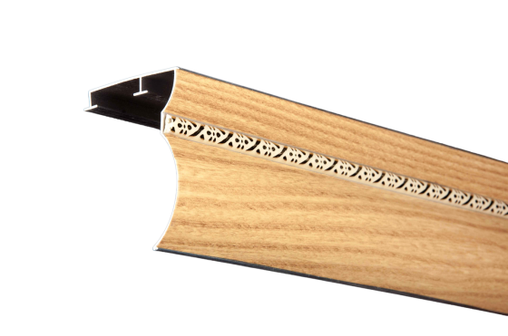 Алюминиевый карниз БР-12 Дуб ясный, молдинг на выбор 2 Бровары
