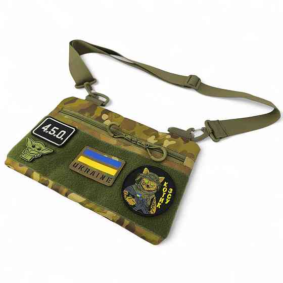 Молодежная тактическая сумка для патчей на плечо с 4 карманами multicam RI-73 Киев