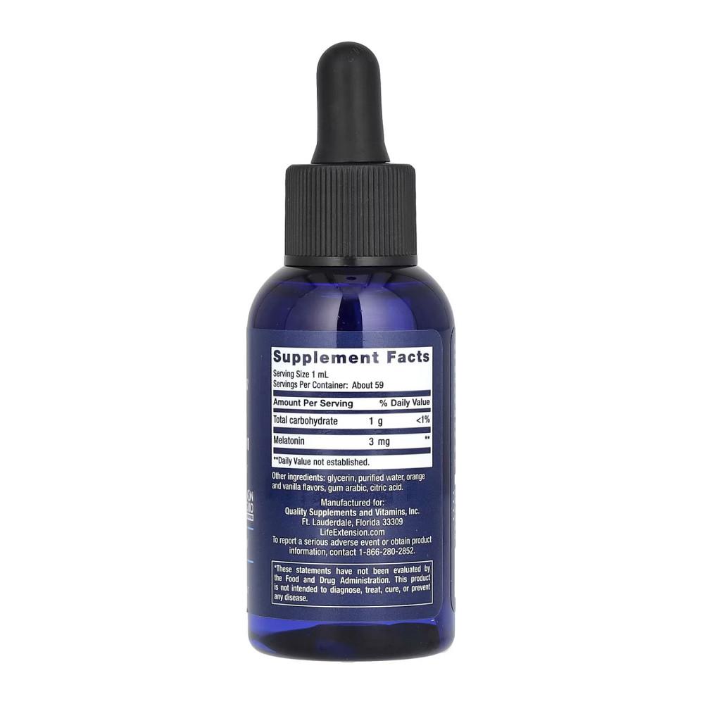 Мелатонін рідкий Life Extension Liquid Melatonin цитрусово-ванільний Київ - фото 2