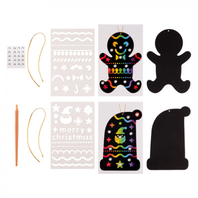 Набор для творчества 1 вересня Новогодние игрушки Радужный скретч-арт (954537) Винница - изображение 2