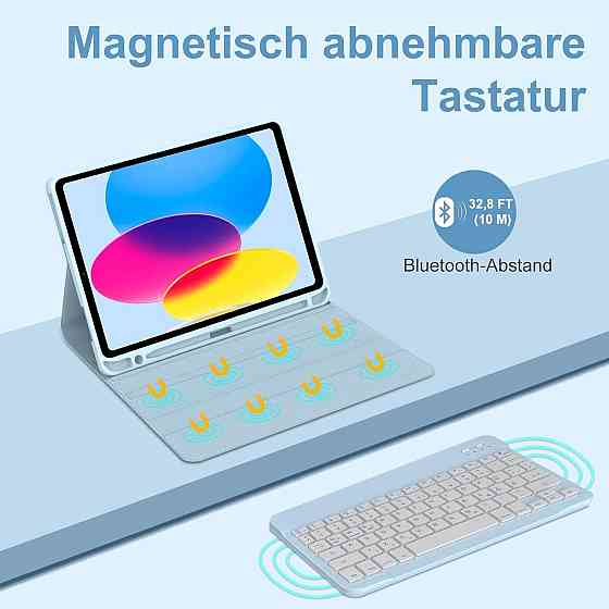Чехол клавиатура для iPad A16 2025/iPad 10-го поколения (2022) A2696 / A2757 / A2777 Днепр