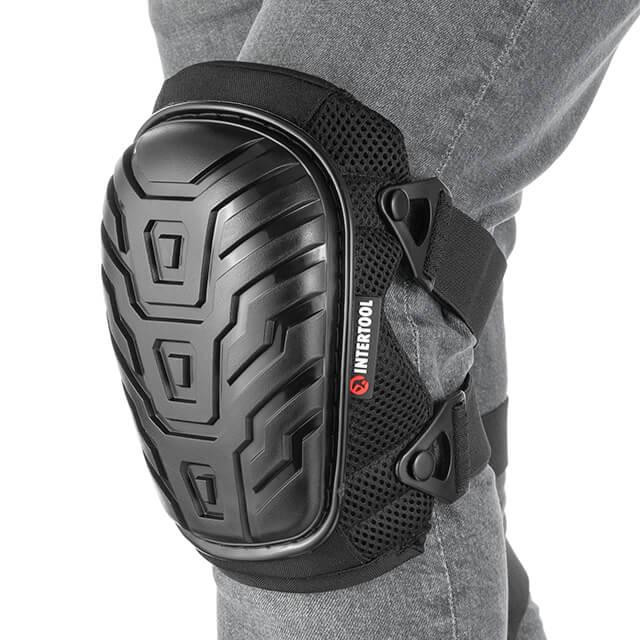 Наколінники захисні, накладки протиковзкі з ПВХ, тканина 600D, гелеві подушки, неопренові ремені INTERTOOL SP-0053 Київ - фото 3