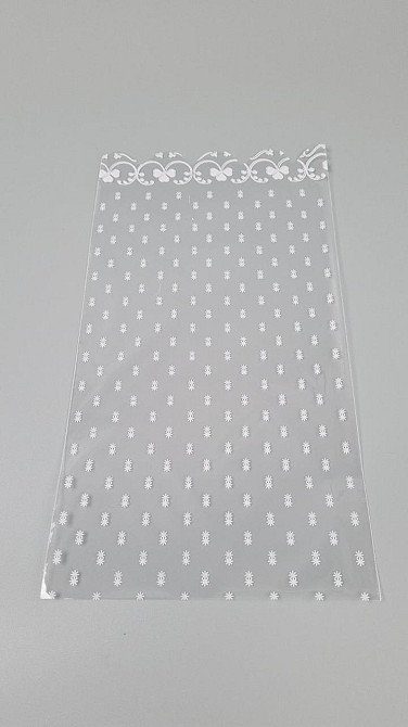 Пакет с рисунком для упаковки подарков   (15*30) №380(1) (ажурный) 