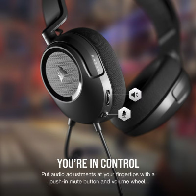 Наушники Corsair HS35 Surround v2 Multiplatform Gaming Carbon (CA-9011386-EU) Винница - изображение 9