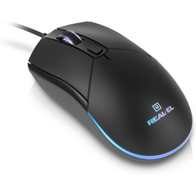 Мышка REAL-EL RM-515 USB Black (EL123200059) Винница - изображение 3