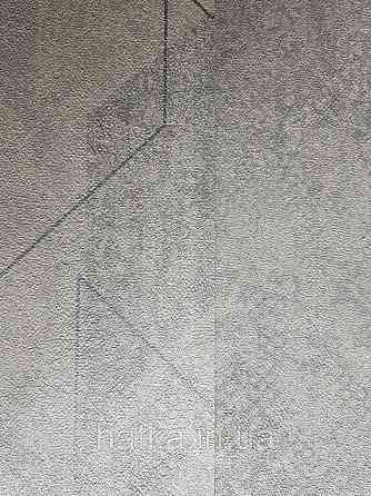 Шпалери вінілові на флізелін GranDeco Dorina A45607 метрові однотонні абстракція темно сірі з сріблом Київ