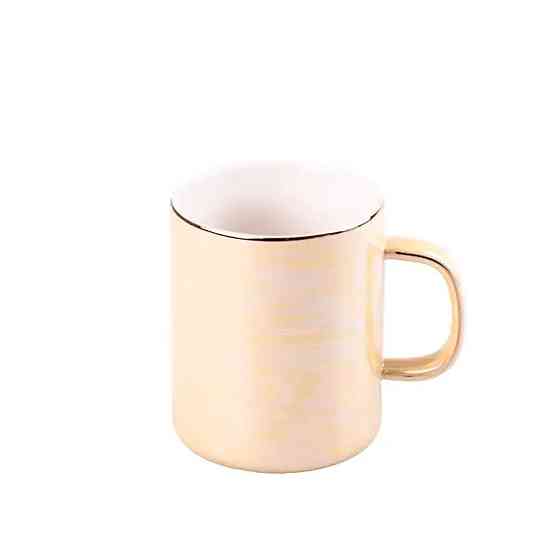 Чашка порцелянова Glaze 420мл у дзеркальній глазурі Жовтий HPCYM0763Y Коломия