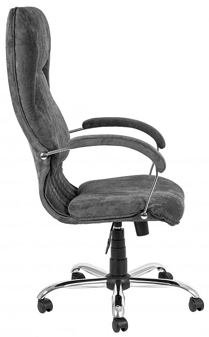 Офісне Крісло Керівника Richman Nicosia Grey Velour Хром М1 Tilt Сірий Київ - фото 2