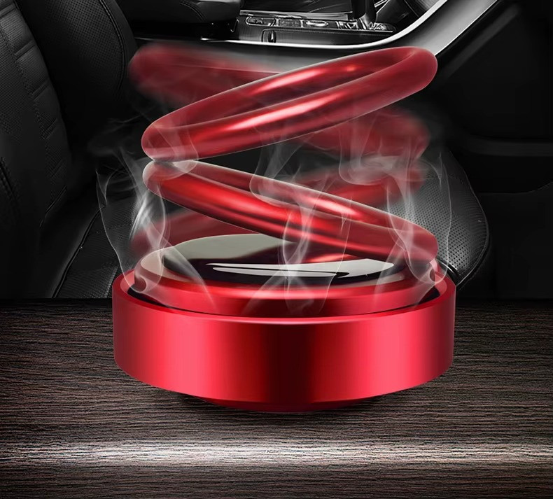 Ароматизатор у машину освіжувач повітря дифузор «Кільця левітації» на сонячній батареї, колір червоний Кам'янець-Подільський - фото 5