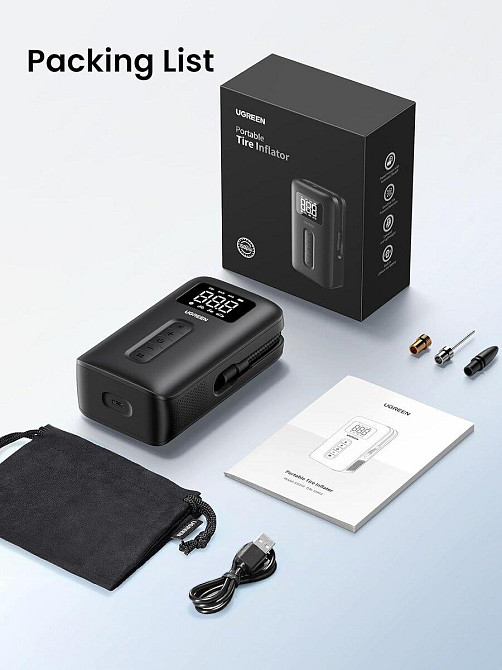 Автомобильный насос UGREEN Portable Tire Inflator UGR-15951 Одесса - изображение 8