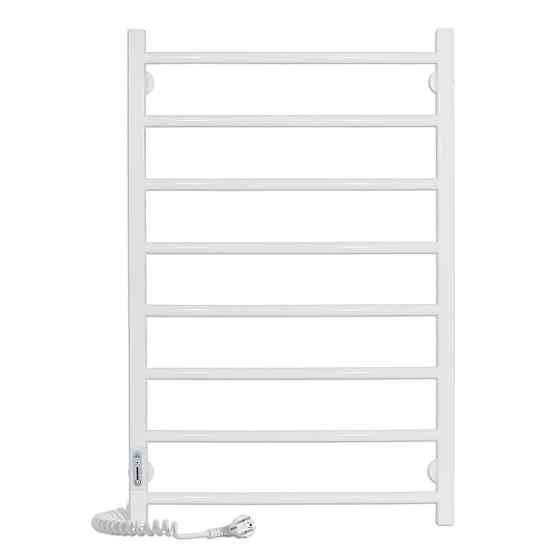 Електричний полотенцесушитель Laris Зебра Альфа ЧК6 500Х800 Е білий, ліве підключення Київ