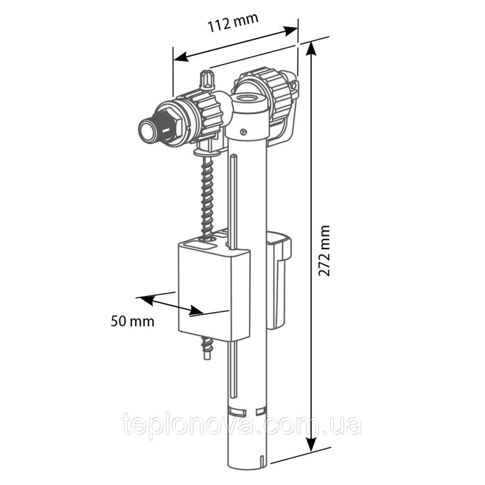 Клапан заполнения SIAMP 20093YP 3/8″ Черновцы - изображение 2