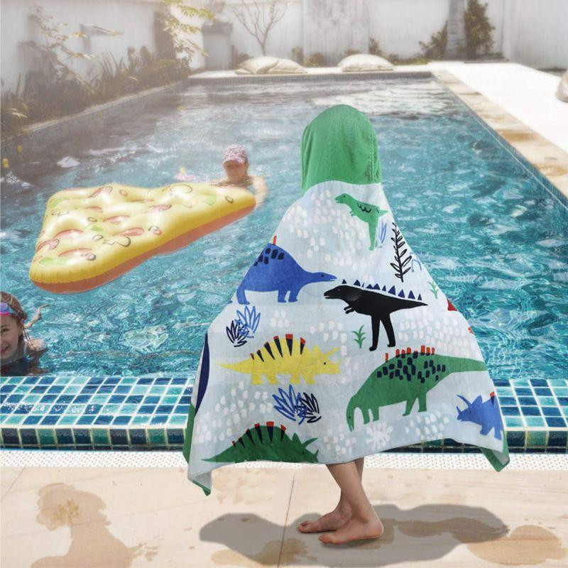 Детское Пляжное Полотенце с Капюшоном Lovely Svi ( Хлопок Махра 76 х127 см от 3-12 лет) в Бассейн Динозаврики Киев - изображение 5