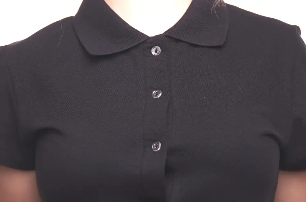 Жіноча футболка Поло Bono 400119 50, Чорний Київ - фото 3