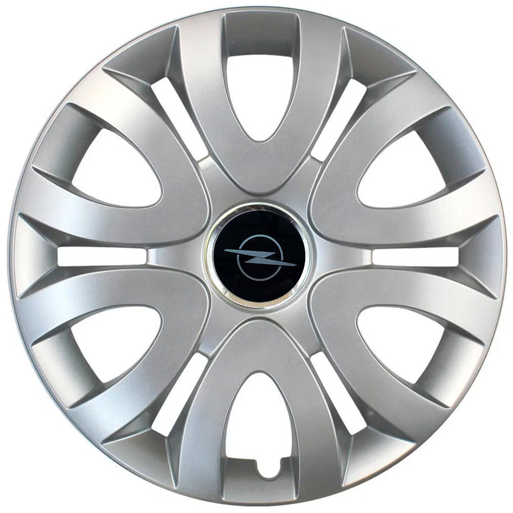 Автомобильные модельные колпаки R15 Opel NEW 330 4шт, SJS, серебристые Киев - изображение 1