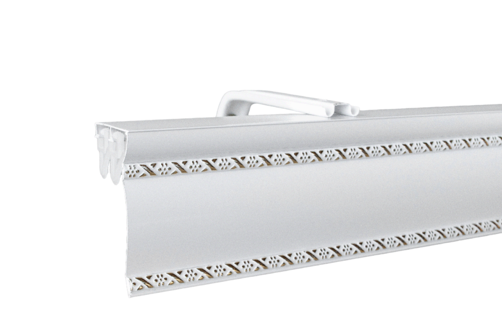 Алюмінієвий карниз до стіни БР-24 білий 1.75 Бровари - фото 1