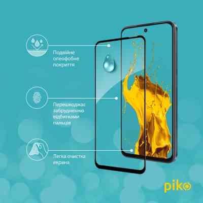 Стекло защитное Piko Full Glue Tecno Spark Go 1 Black (1283126607769) Винница