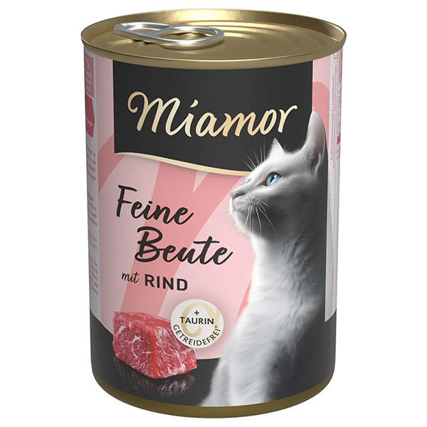 Miamor Feine Beute mit Rind МІАМОР ФАЙНЕ БАЙТЕ ЯЛОВИЧИНА беззерновий повнораціонний вологий корм для котів Київ - фото 1