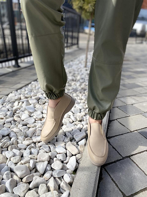 Черевики жіночі RONE бежеві натуральна шкіра висота 8см розмір 39 (4326) Коломыя - изображение 6