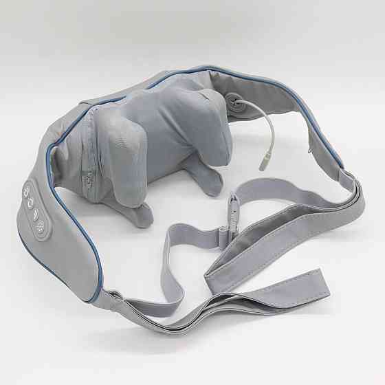 Электрический массажер с подогревом для шеи, спины / Массажер с роликами для спины / Вибромассажер для тела Киев