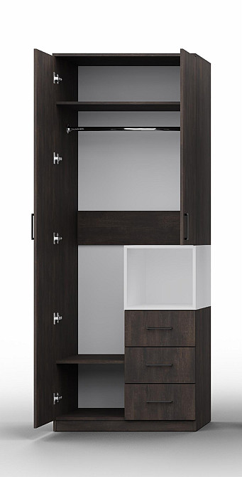 Шафа для одягу Tetris Т-1, Білий, 800/520/2100 Львів - фото 2