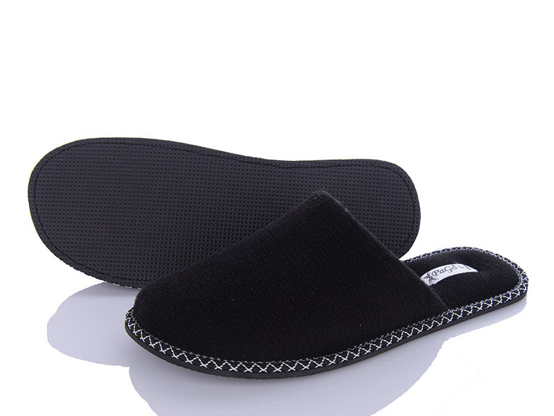 Тапочки домашние мужские PaGo войлок закрытые черные Одесса - изображение 5