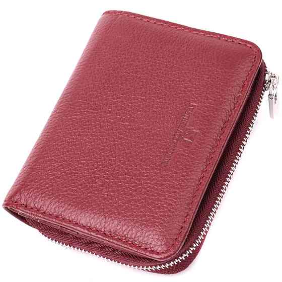 Жіночий гаманець середнього розміру з натуральної шкіри ST Leather 22551 Бордовий Київ