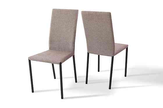 Стілець Соло, метал чорний/ тканина коричнева Київ