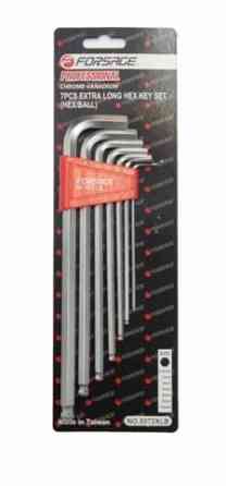 Набір ключів Г-подібних екстра довгих з шаром 6-граних, 7пр. (2.5, 3-6, 8, 10мм), в пластиковому тр Одеса