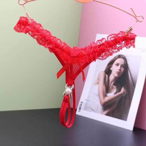 Трусики з розрізом унісекс червоні, розмір універсальний, резинка до 100см Київ - фото 1