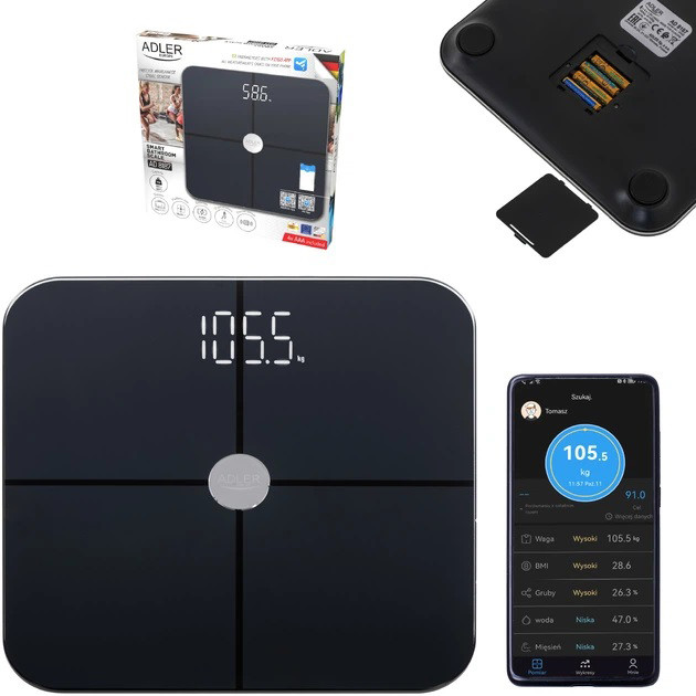 Смарт ваги для тіла, Ваги для здоров'я та фітнесу Електронні зважування спортсменів ZO-64 Івано-Франківськ - фото 1