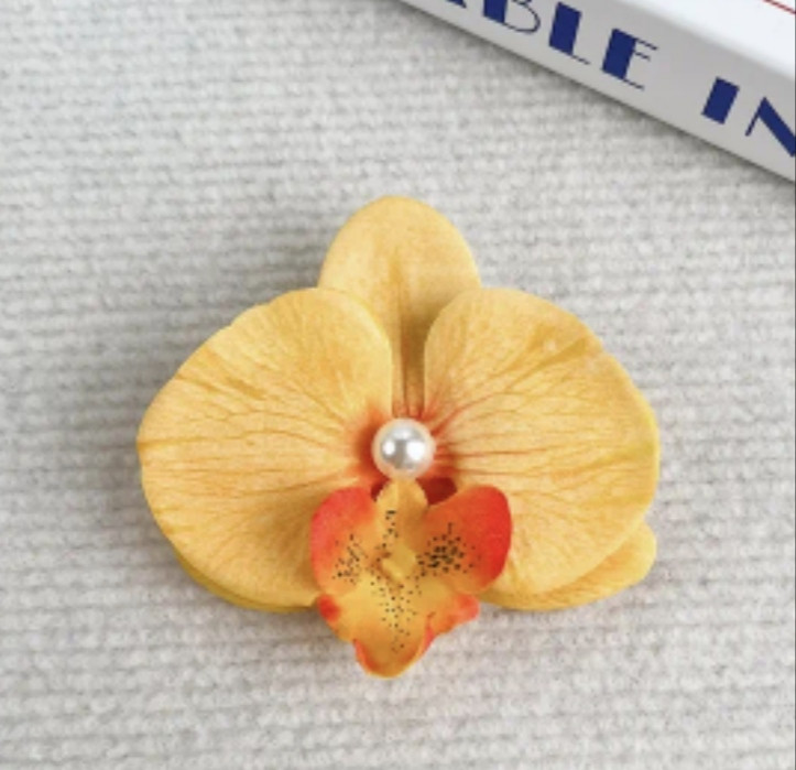 Затискач для волосся Орхідея Помаранчевий Сміла - фото 8