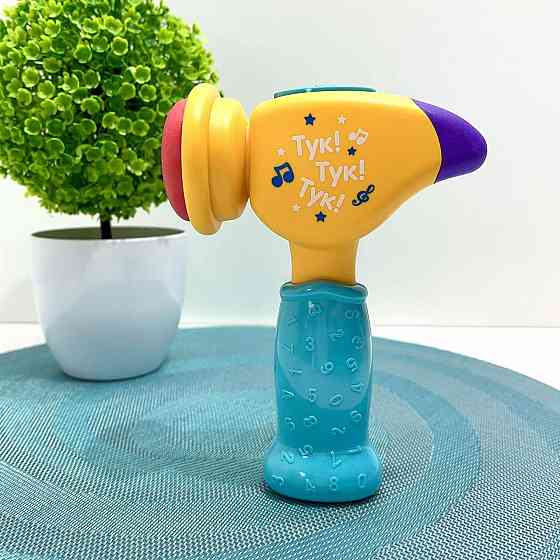 Молоточок розвиваючий Limo Toy музичний українське озвучення Жовтий (FT 0031) Чернигов