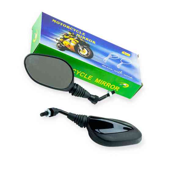 Дзеркало 2 шт) скутер 4 т китай -80, 150 чорні МІНІ спорт RG 8 мм (к-кт Мукачево