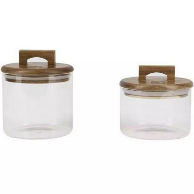 Емкость для сыпучих продуктов Bergner Coffee & Tea lovers 2 шт (BG-20503-MM) Винница - изображение 1