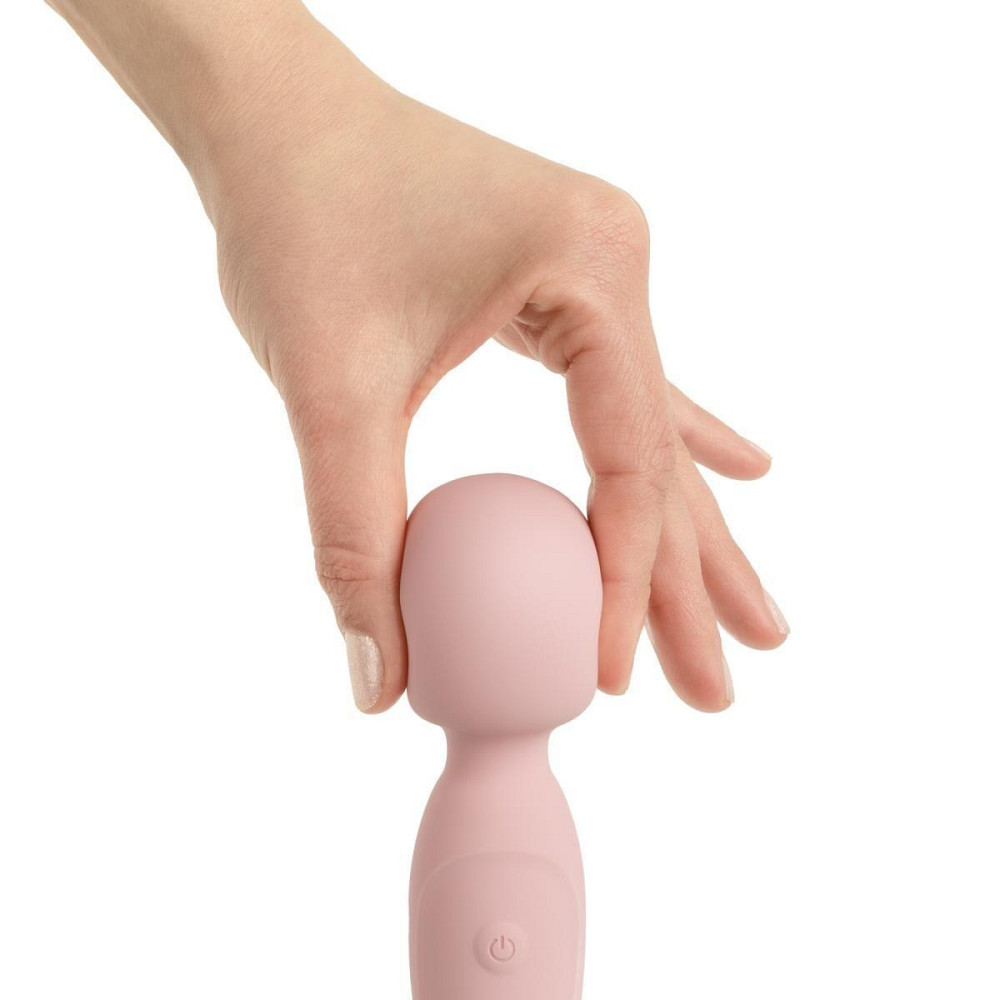Вибромассажер Good Vibes Only - SIMI Double-Sided Wand Vibrator Soft Silicone - Pink Sex Aura Киев - изображение 9