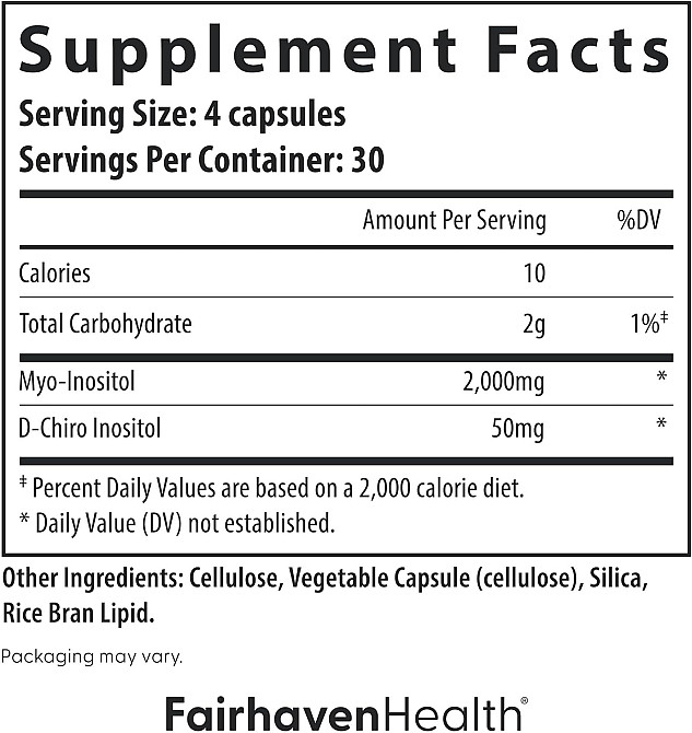 Myo + D-Chiro Inositol, 120 Capsules Луцьк - фото 2