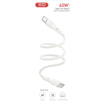 Дата кабель USB-C to USB-C 1.0m 60W XO (CB-Q71CC) Винница - изображение 2