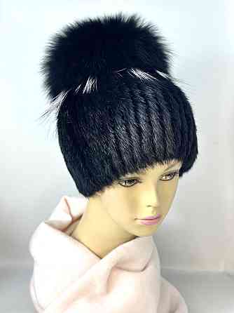 Шапка хутряна жіноча Анетта Чорний Харків